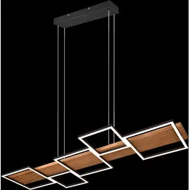 Trio LED-PL Harper 42W 3000K Holz sw matt | Schwarz
