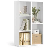 VASAGLE Bücherregal 50 x 24 x 80 cm Weiß