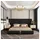 xl moebel gmbh Designer Bett 180 x 200 cm Gold/Schwarz