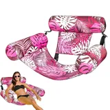 Aufblasbare Wasser Pool Luftmatratze Für Erwachsene, Schwimmender Pool-Sessel Für Den Sommer, Aufblasbare Wasserhängematte Für Poolpartys Reisen Urlaub Flüsse