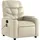 vidaXL Massagesessel Creme Kunstleder 89 x 100 x 0 cm Beige mit Fernbedienung