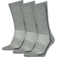 Head Unisex Socken im Pack - Sportsocken, Mesh-Einsatz, einfarbig Grau 43-46 3er