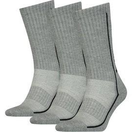 Head Unisex Socken im Pack - Sportsocken, Mesh-Einsatz, einfarbig Grau 43-46 3er