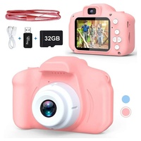 GLiving Kamera für Kinder Kinderkamera rosa