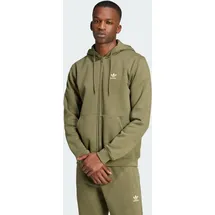 Adidas Trefoil Essentials Reißverschlusspullover Olive Strata L