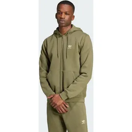 Adidas Trefoil Essentials Reißverschlusspullover Olive Strata L