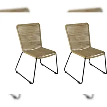 Sam ISRA Gartenstuhl 58 x 58 x 88 cm taupe 2 St.