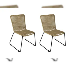 Sam ISRA Gartenstuhl 58 x 58 x 88 cm taupe 2 St.