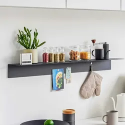 Yamazaki Home Wandregal Dekoregal Wandablage Badregal 90x9x15cm schwarz