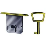 Junie Möbel-Riegelkastenschloss 1732,D 30mm Zentralschlüsselloch Messing, links