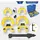 BRILLIANT TOOLS Federspanner-Satz 15-tlg. Kunststoff Gelb