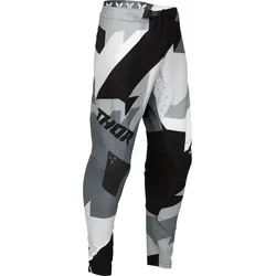 Thor Sportmode Brave, Textilhose - Schwarz/Grau/Hellgrau/Weiß - 30