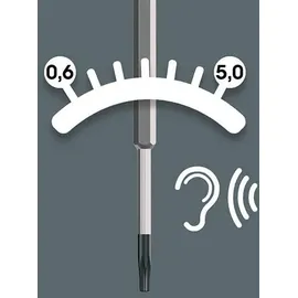 WERA 300 IP Drehmomentindikator Torx Plus 7 0,9 Nm fest