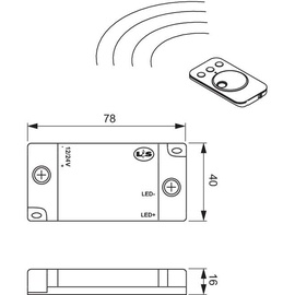 L&S LED-Funkdimmer Startset 12 V (24 V) 36 W (72 W) weiß Startset