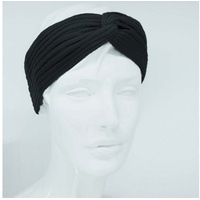 BEAZZ Stirnband Stirnband Ohrenwärmer Damen Winter 100% WOLLE Merino Feinstrick, warm und weich schwarz