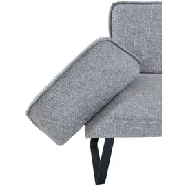 K+W Komfort & Wohnen Eckbank K+W KOMFORT & WOHNEN "Drive", grau (lightgrau 85), H:91cm T:68cm, Sitzbänke, Eckbank, mit Seitenteilverstellung am langem Schenkel zur Sitzplatzerweiterung