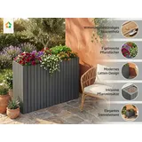 prestige home living outdoor Pflanzkübel 84 x 30 x 64 cm Anthrazit