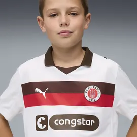 Puma FC St. Pauli Auswärtstrikot 25/26 Kinder weiß/braun/rot Gr. 116