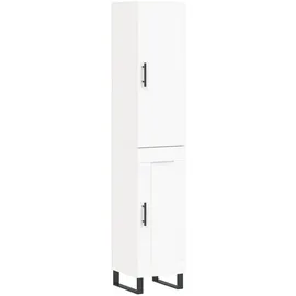 vidaXL Highboard, Hochkommode Weiß 34,5x34x180 cm Holzwerkstoff