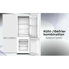 PKM KHKG173WC weiß Kühlgefrierkombination 161L Kühlschrank LED