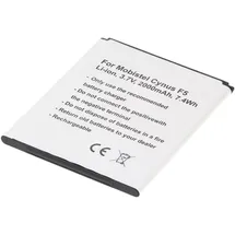 AccuCell Akku passend für den Mobistel Cynus F5 Akku BTY26184, MT-8201B, MT-8201S, MT-8201W, 2000mAh