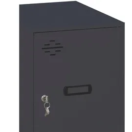 simonlocker montadas SimonRack Metallschrank mini 50 x 91,5 x 40 cm Schwarz