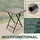 Brubaker Toskana Klapptisch 58 x 58 x 71 cm Grau/Braun