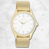Oozoo Damen Armbanduhr Timepieces Analog Metall gold UOC11282