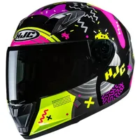 HJC Helmets Y10 Mika Schwarz/Pink M