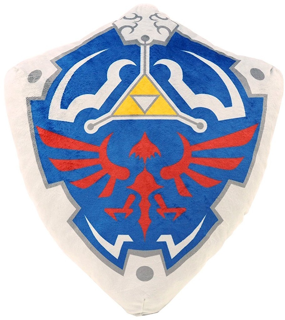 San-Ei, The Legend of Zelda Plüschkissen Triforce in Schildform, 40 cm, Mehrfarbig