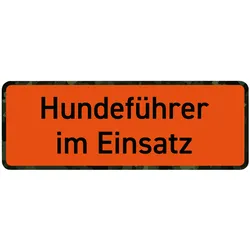 Wilde Hilde Original Magnetschild Hundeführer im Einsatz