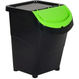 vidaXL Abfalleimer 120 l Schwarz