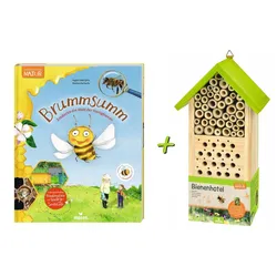 Expedition Natur Bienenhotel + Buch Brummsumm (Entdecke die Welt der Honigbiene)