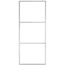vidaXL Begehbare Duschwand mit voll mattiertem ESG-Glas 80x195 cm