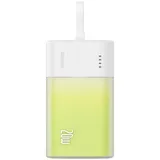OEM Baseus Popsicle Powerbank 5200 mAh (5, 9, 12 V), Halbtransparentes Design mit Farbverlauf grün
