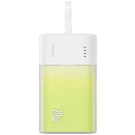 OEM Baseus Popsicle Powerbank 5200 mAh (5, 9, 12 V), Halbtransparentes Design mit Farbverlauf grün