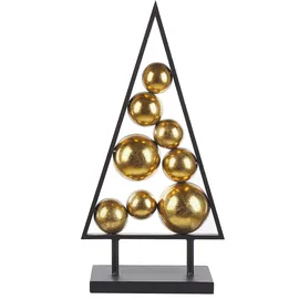 Beliani Weihnachtsbaum Gold 65 cm