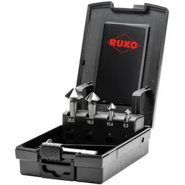 Ruko Kegel- und Entgratsenker-Satz ULTIMATECUT DIN 335 Form C 90 Grad HSS in ABS-Kunststoffkassette 5-teilig
