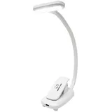 Infitronic 9 LEDs Wiederaufladbare Notenpultleuchte Notenpultlampe Klavierlampe Leselampe Buchlampe Dimmbar 3 Farbmodi (weiß)