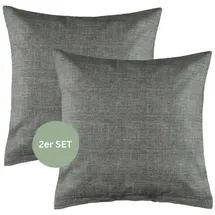 Esprit Renforcé Kissenbezüge und Bettwäsche HARP Anthrazit 40 x 40 cm 2er Pack - Grau