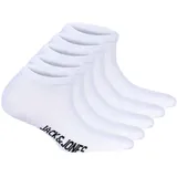 JACK & JONES JACK AND JONES JACK&JONES Kinder Sneakersocken, 5er Pack - JACDONGO SOCKS, Baumwollmischung, einfarbig, Weiß 33-37