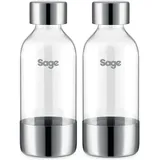 Sage Flasche 0,6 l + 2er Set + gebürsteter Edelstahl
