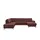 meinSofa Wohnlandschaft Leder lila