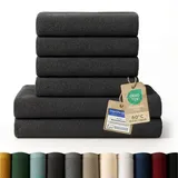Blumtal Badetuch 70 x 140 cm grau 4 St.