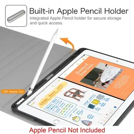 Fintie Tastatur Hülle für iPad 10,2 Zoll (9/8/7 Generation - 2021/2020/2019) Schwarz