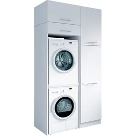laundreezy Mehrzweckschrank-Set 118 x 238 x 68 cm Weiß