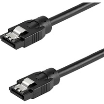 Startech StarTech.com 0.3 m Round SATA Cable - Latching Connectors - 6Gbs SATA Cable - SATA cable - 30 cm