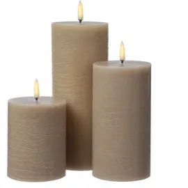 uYuni LED Kerze PIA 10 cm beige