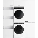 OPTIFIT Waschsäulen-Set Bonn214 183,2 x 210 x 57,1 cm Weiß