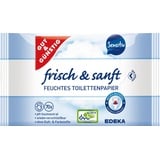 Gut&Günstig Feuchtes Toilettenpapier frisch & sanft 1-lagig, 140 Tücher